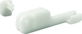 Prime-Line M 6090 Shower Door Bottom Guide and Retainer, Sliding, Plastic, White